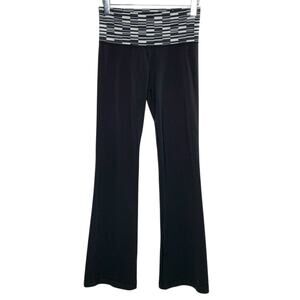 Lululemon 6/8 Groove Pant III Tall Black Ying Yang Stripe White Black *flaw